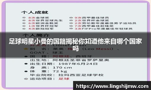足球明星小曼的国籍揭秘你知道他来自哪个国家吗